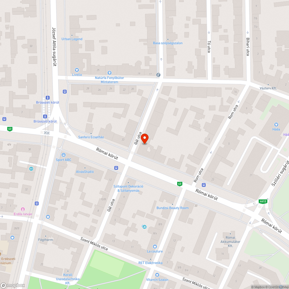 Megsüllyedt aszfalt a kerékpárúton bejelentés helye