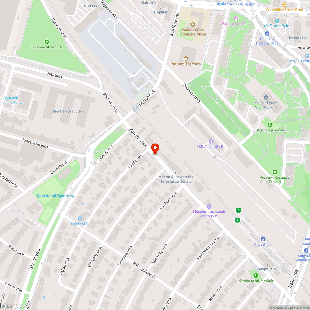 Kiszáradt fák bejelentés helye