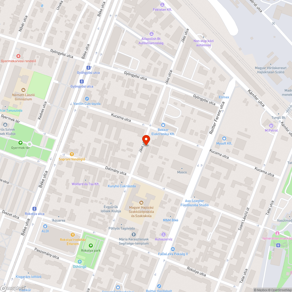 Kiszàradt fa bejelentés helye