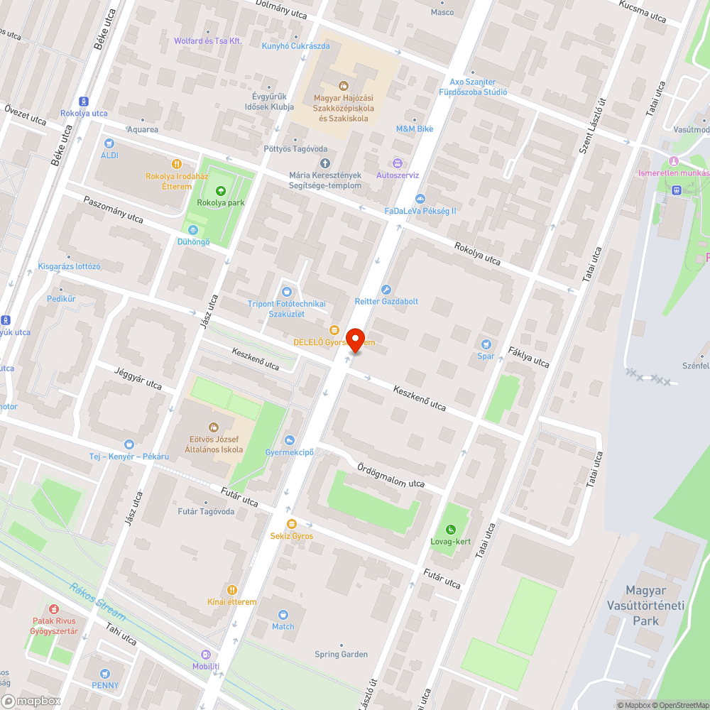 Járdára benőtt fa bejelentés helye