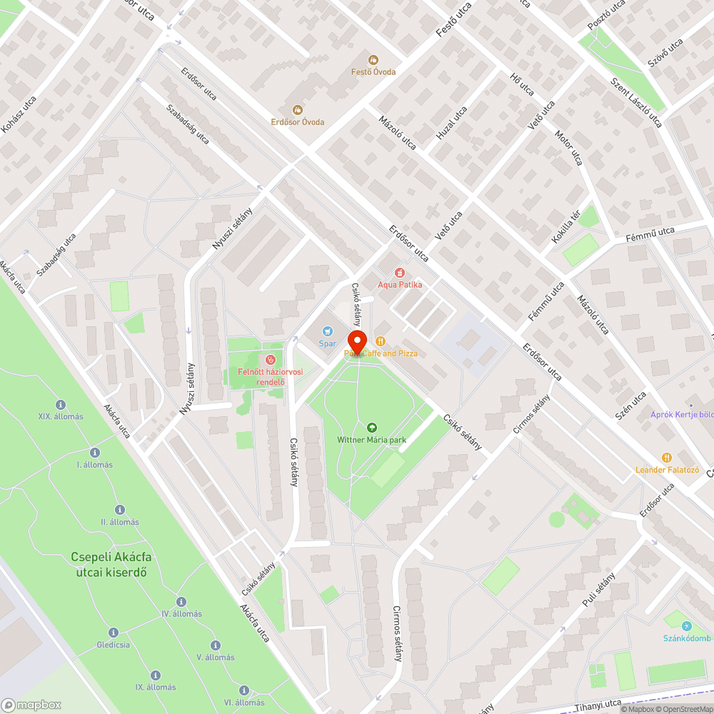 Szökőkút hiba bejelentés helye