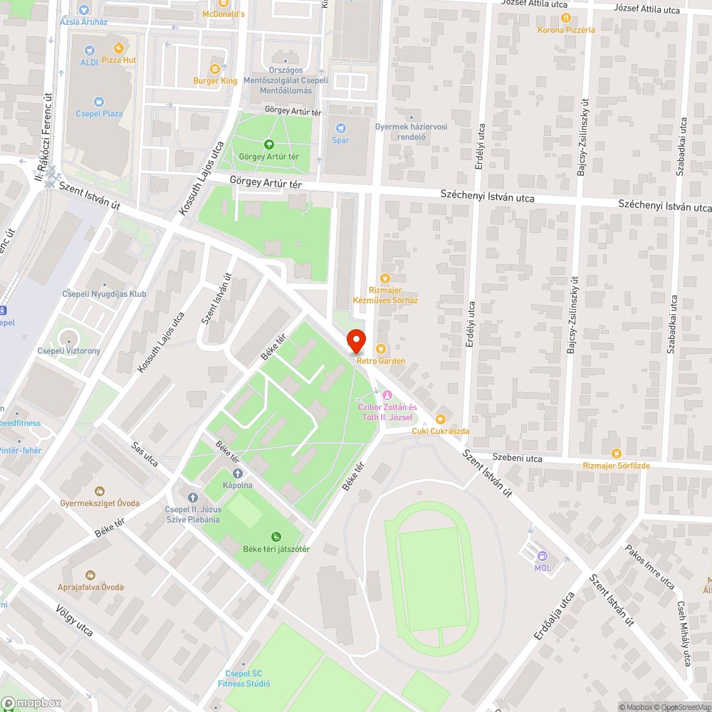 Hiányzó fényterelő bejelentés helye