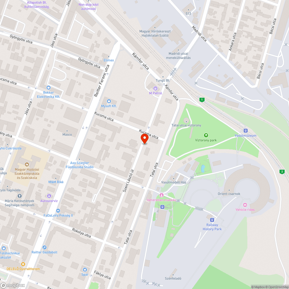 Elöregedett, kiszáradt fa bejelentés helye