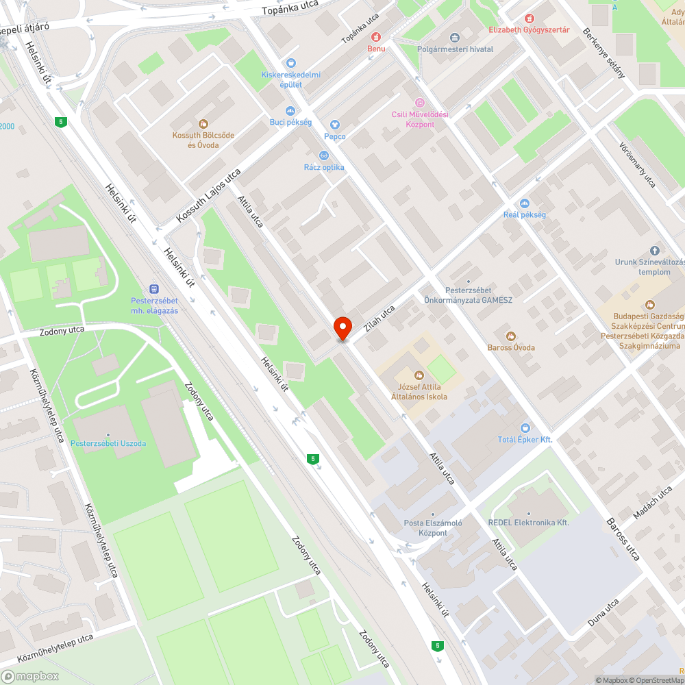 Autóparkolás bejelentés helye