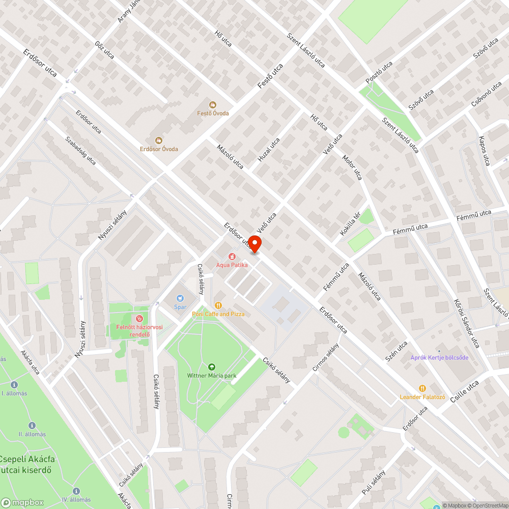 Megsüllyedt burkolat bejelentés helye