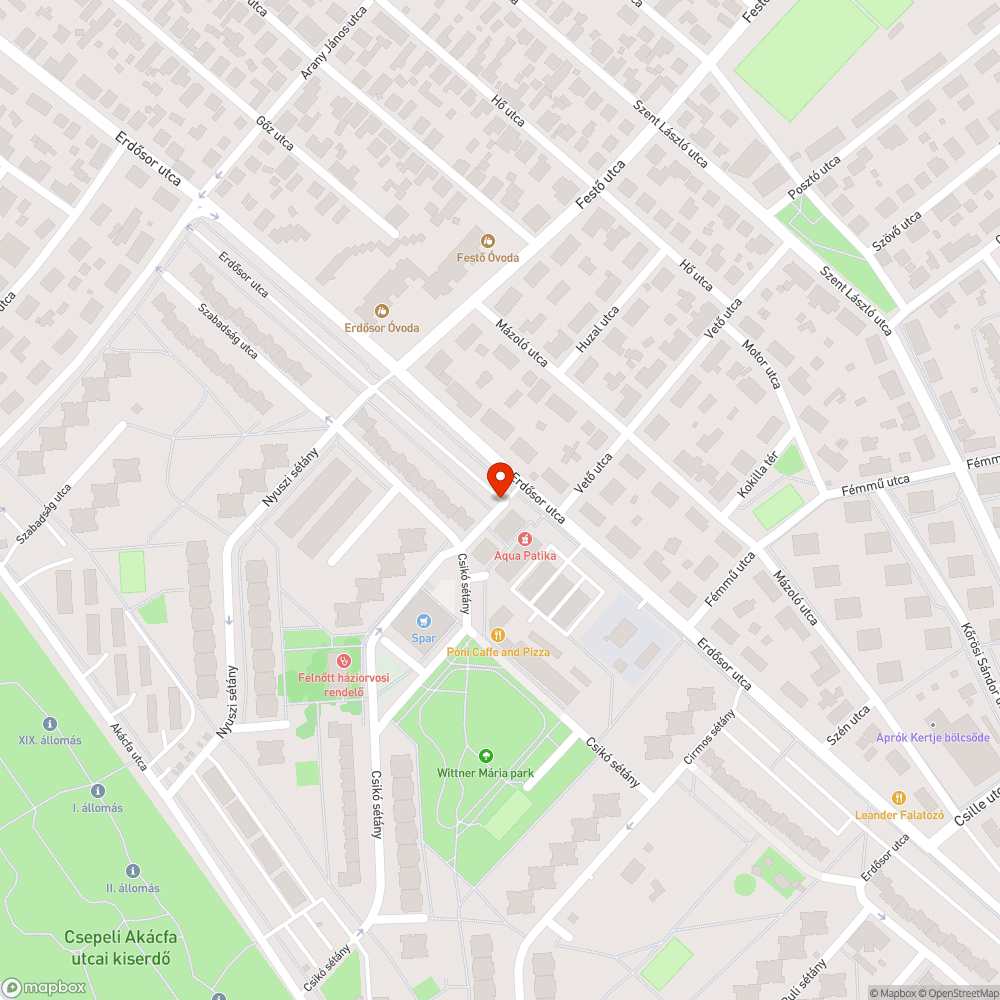 Eldőlő tábla bejelentés helye