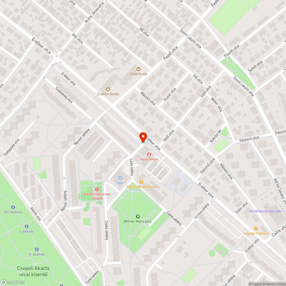 Víznyelők bejelentés helye