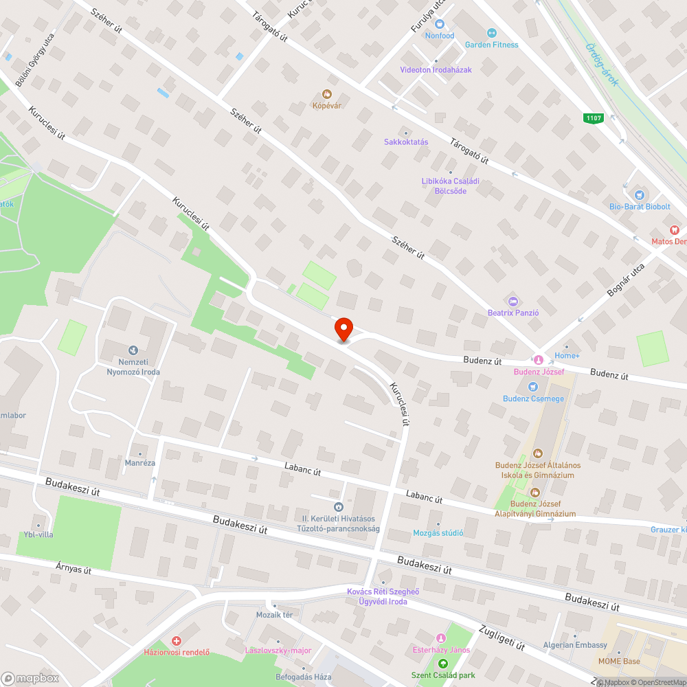 Beszakadásnak indult úttest bejelentés helye