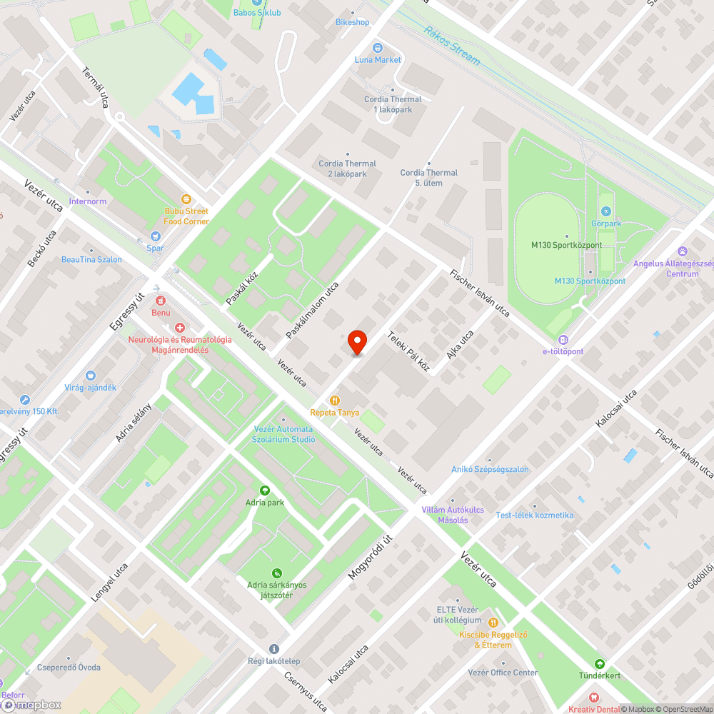 Elhagyott autó bejelentés helye