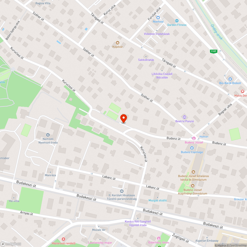 Elhagyott autó bejelentés helye