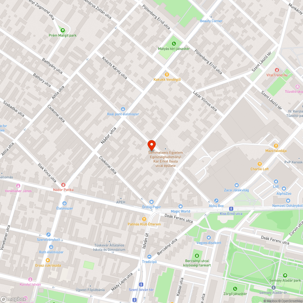 4. kerület, Erkel Gyula utca elhagyott jármű bejelentés helye