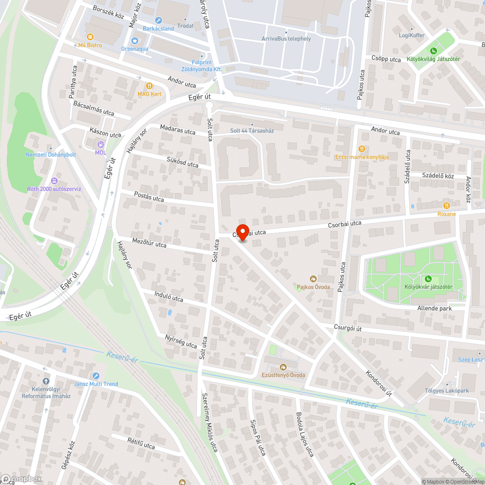 Járdára belógó faág bejelentés helye