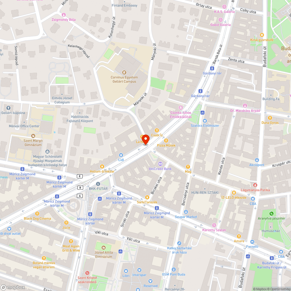 Gyalogos lámpa bejelentés helye