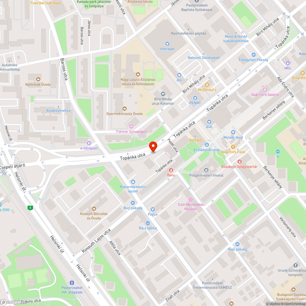 Felújítandó padok bejelentés helye