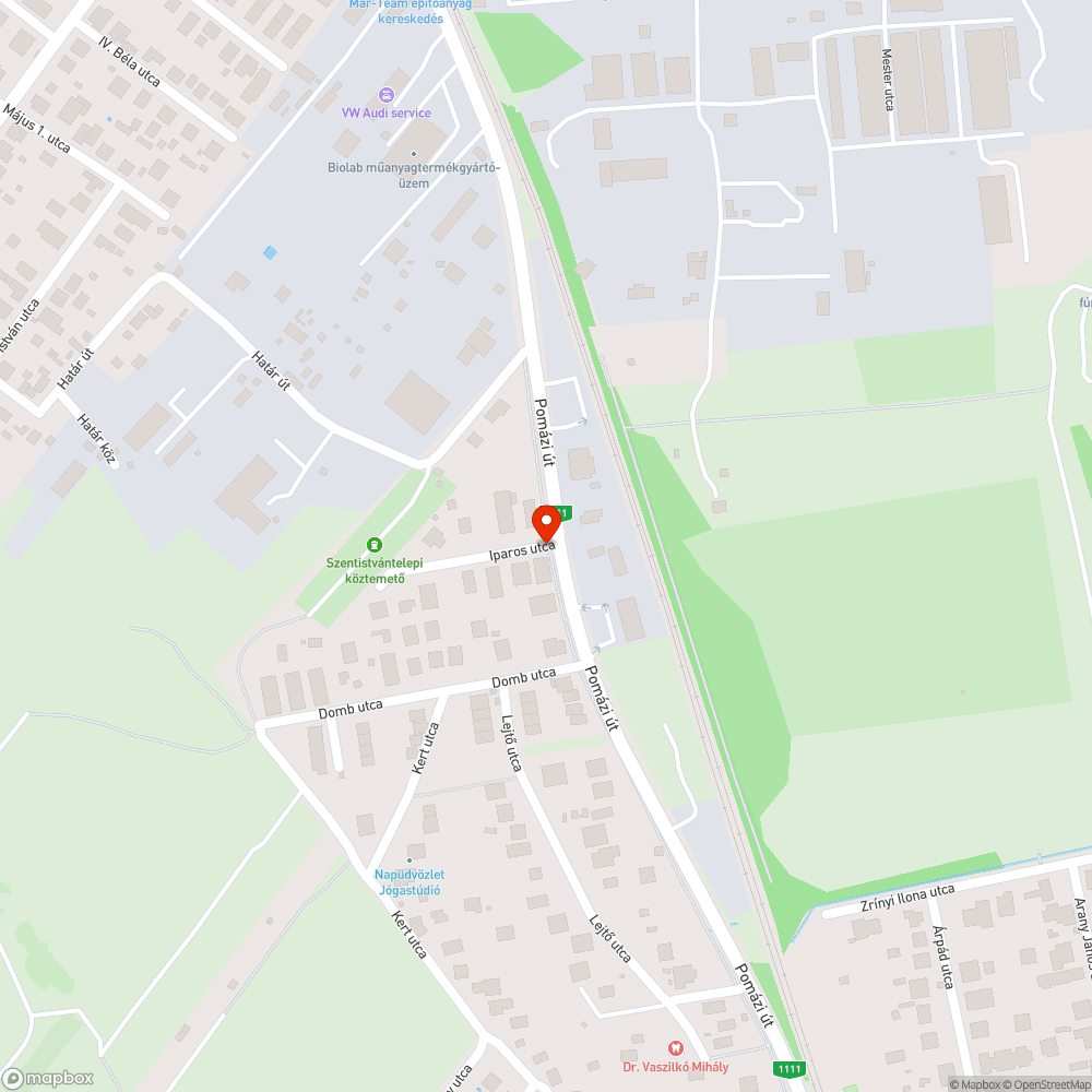 Balra kitett tábla bejelentés helye