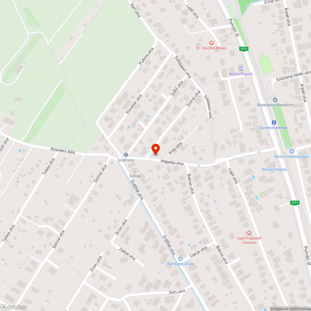 Útjavítás szétment máris bejelentés helye