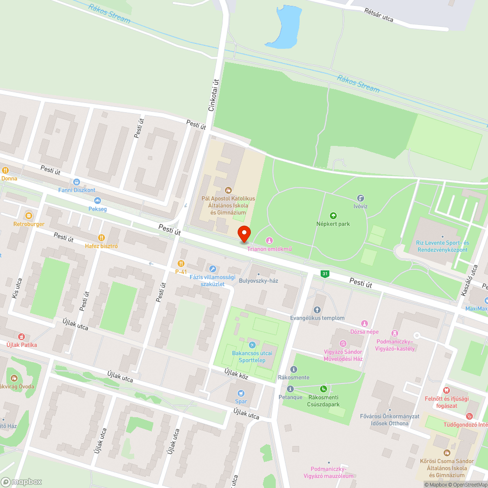 Repedt bejelentés helye