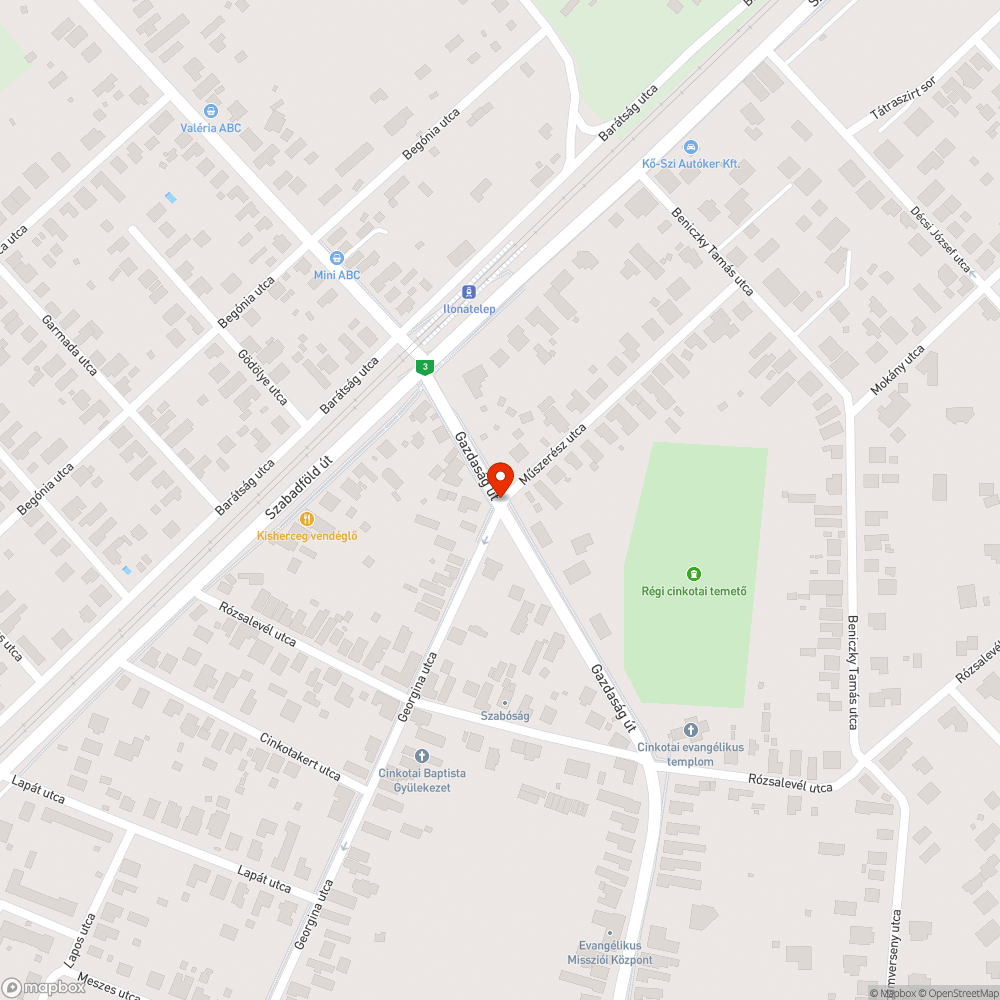 Beláthatatlan veszélyes útkereszteződés bejelentés helye