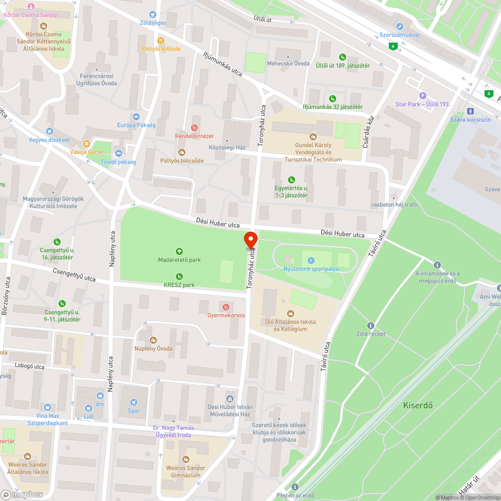 Elhagyatott autók a Csigapark mellett bejelentés helye