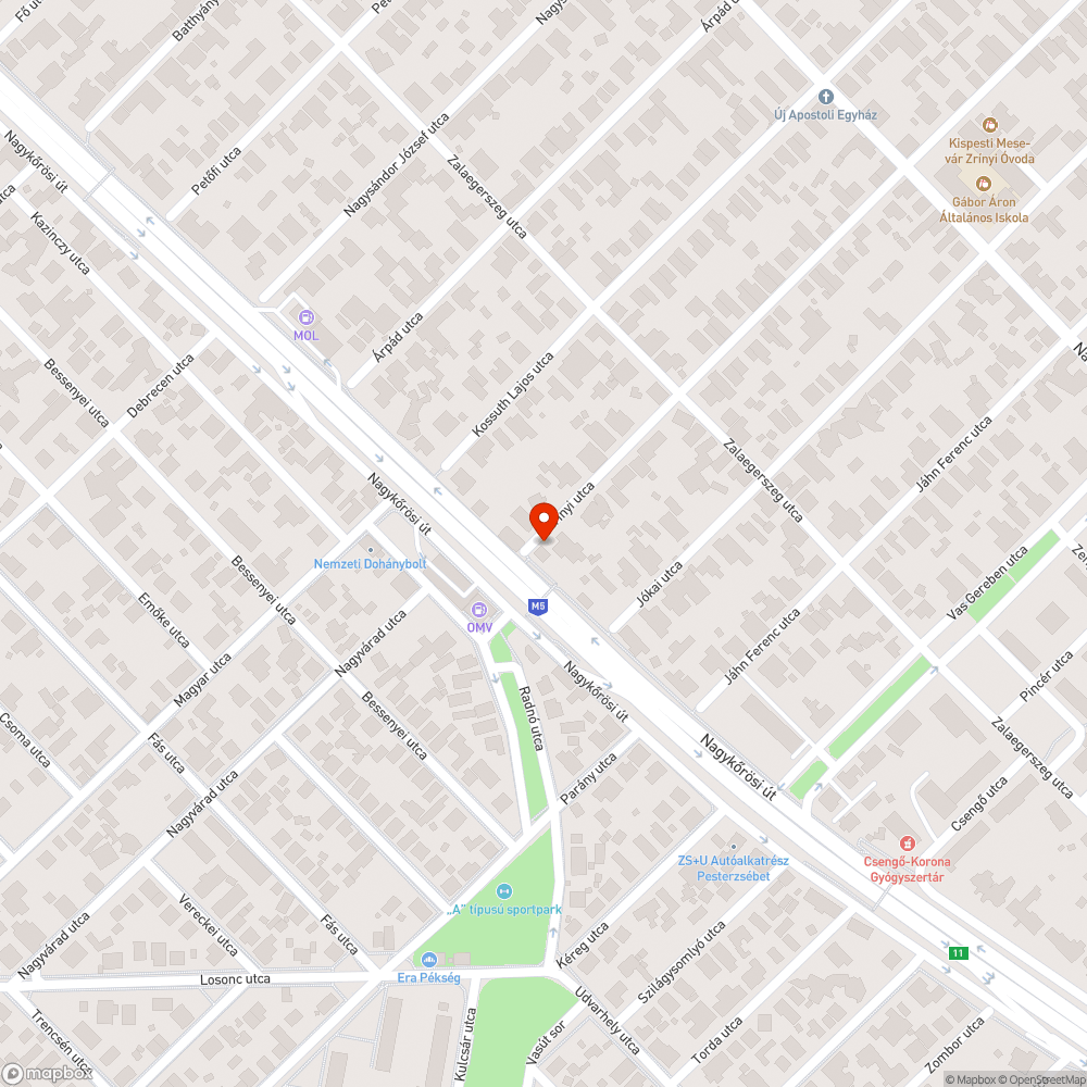 Szemétlerakat a felüljáró alatt bejelentés helye