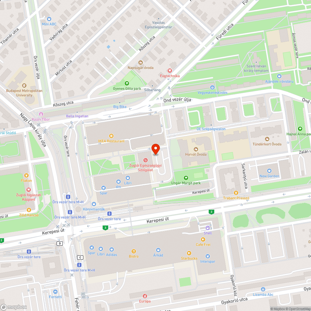 Halott fa bejelentés helye