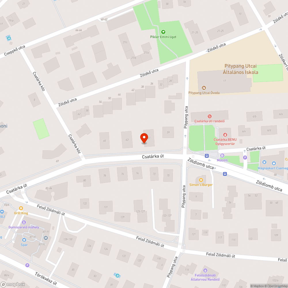 Megtévesztően fennmaradó útfestés bejelentés helye