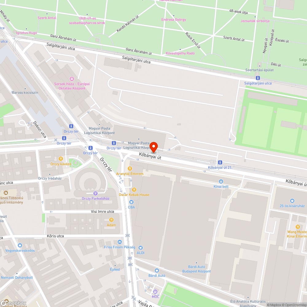 Helyéről kiütött + megrongált + kidőlő csőkorlát bejelentés helye