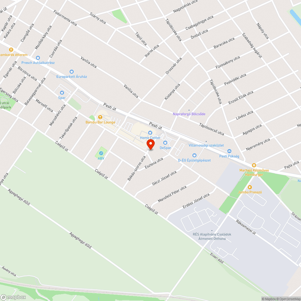 Zöldhulladék bejelentés helye