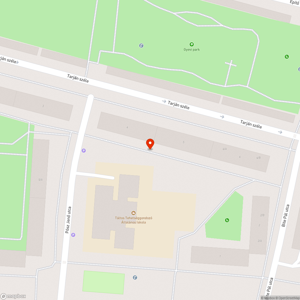 Megsüllyedt burkolatú fedlap - Tarján széle 4/a. bejelentés helye