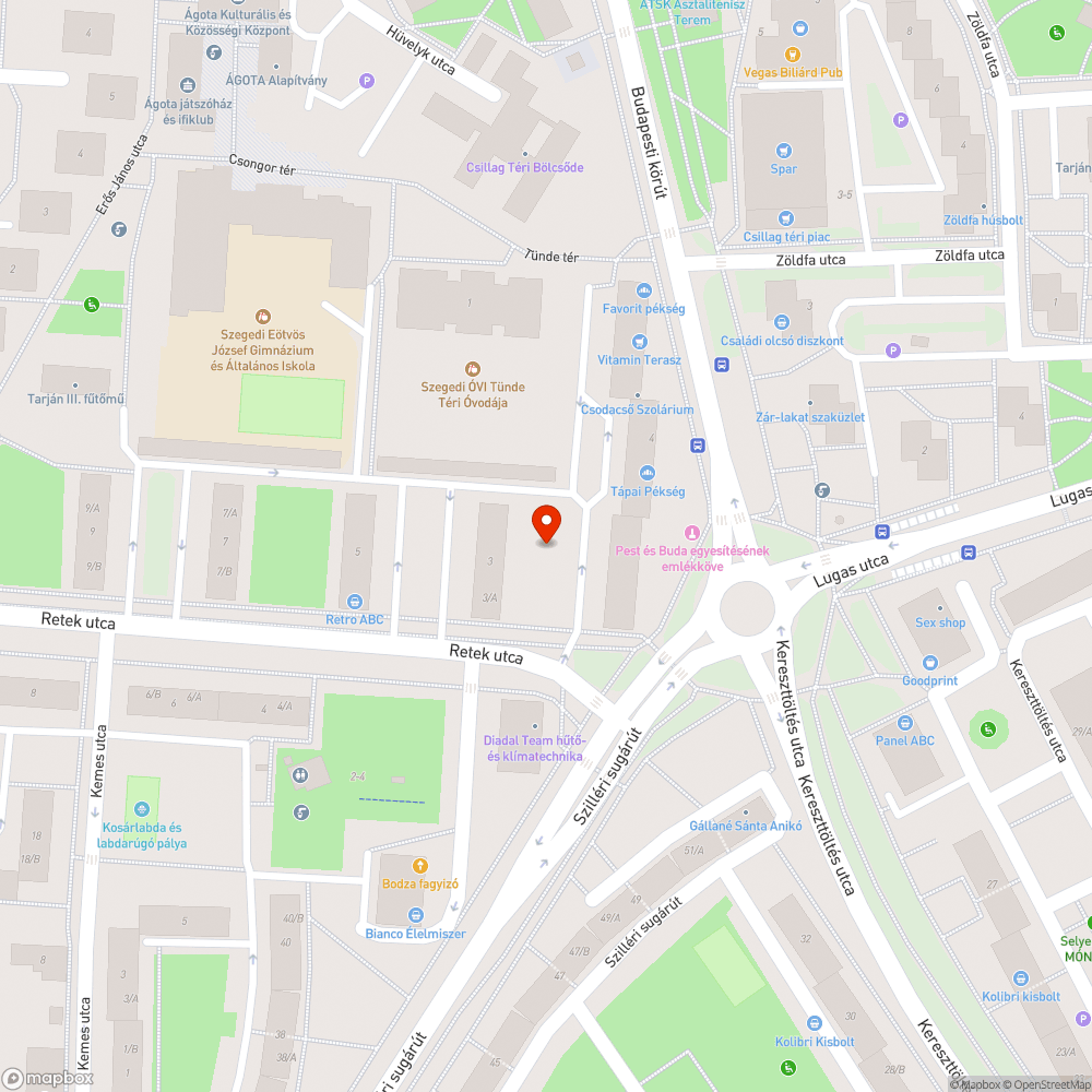 Szemét bejelentés helye