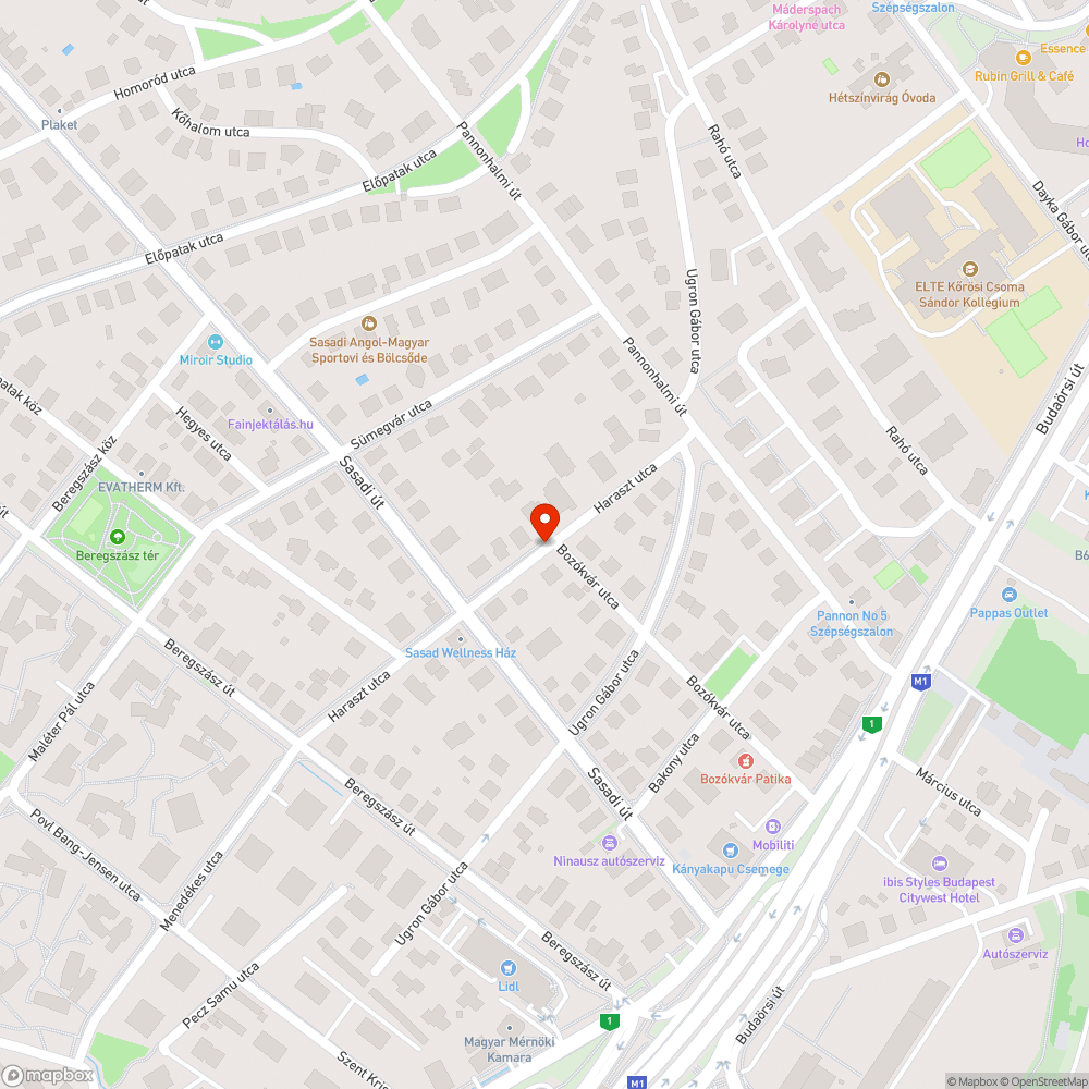 Haraszt utca firka az úttesten bejelentés helye