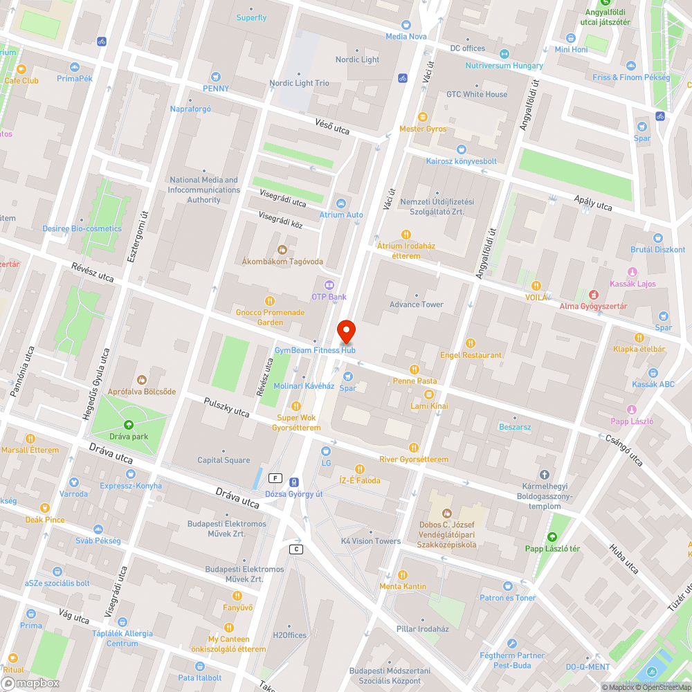 Váci út 39. gyalogos átkelő lámpa bejelentés helye