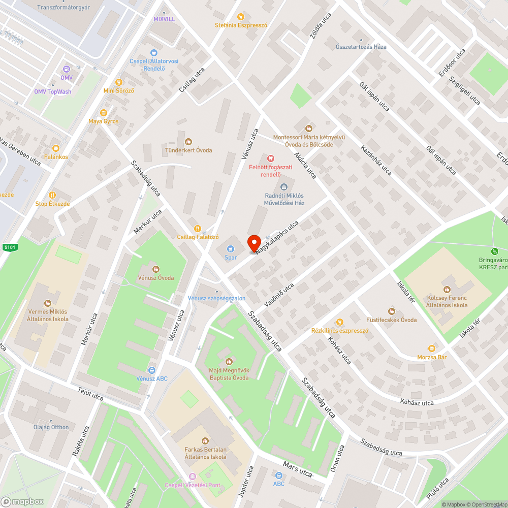 Balesetveszélyes járda bejelentés helye