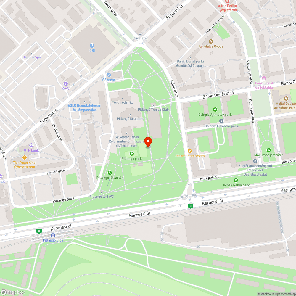 Kiszáradt fa bejelentés helye