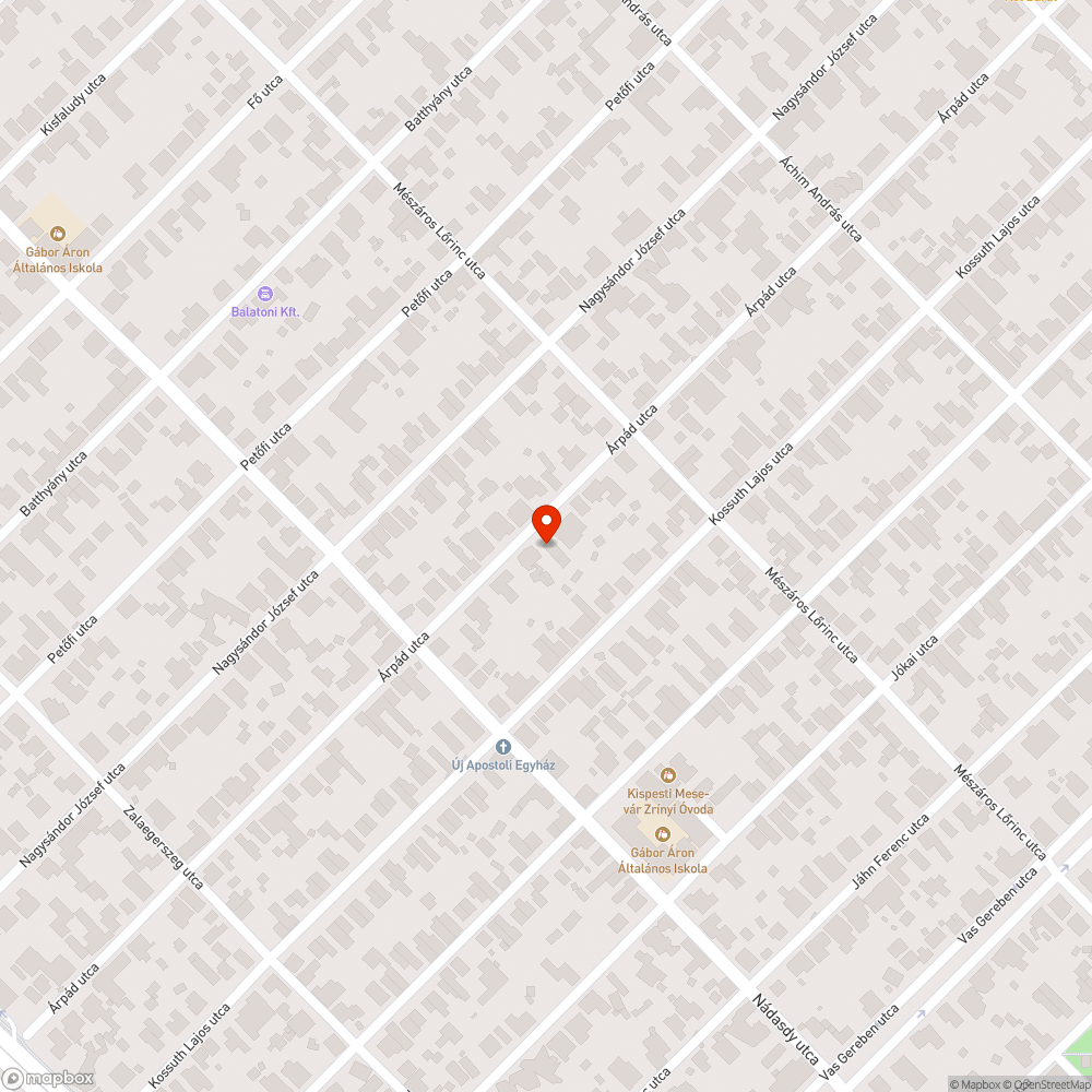 Megemelkedett járda bejelentés helye