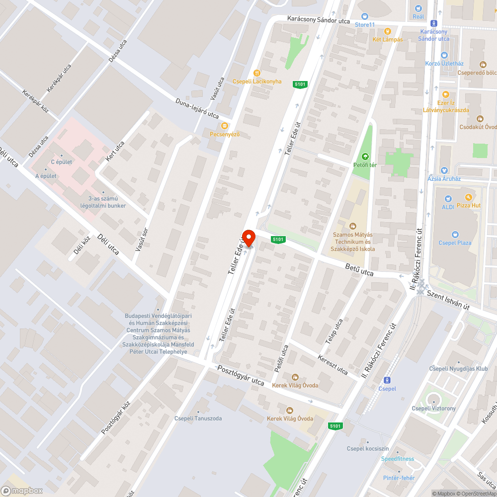 Sitthegyek közterületen bejelentés helye