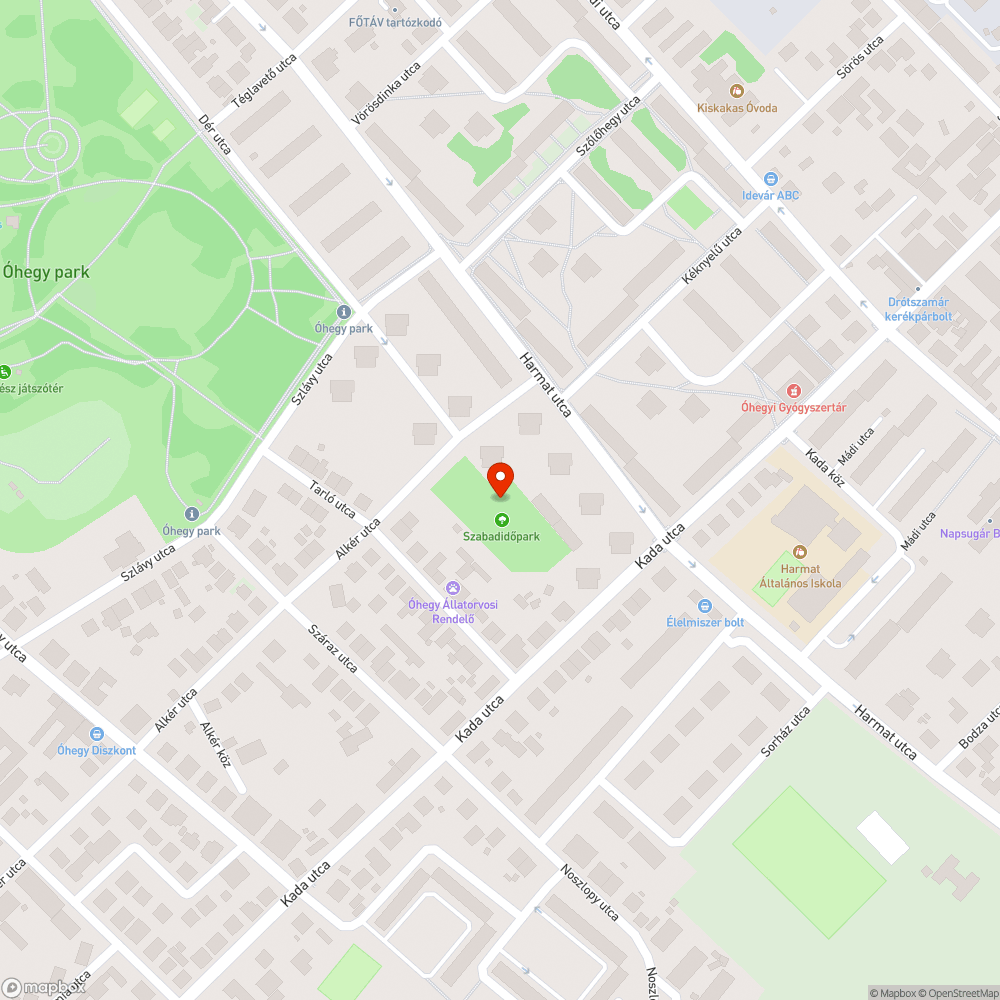 Nincs gondozva bejelentés helye