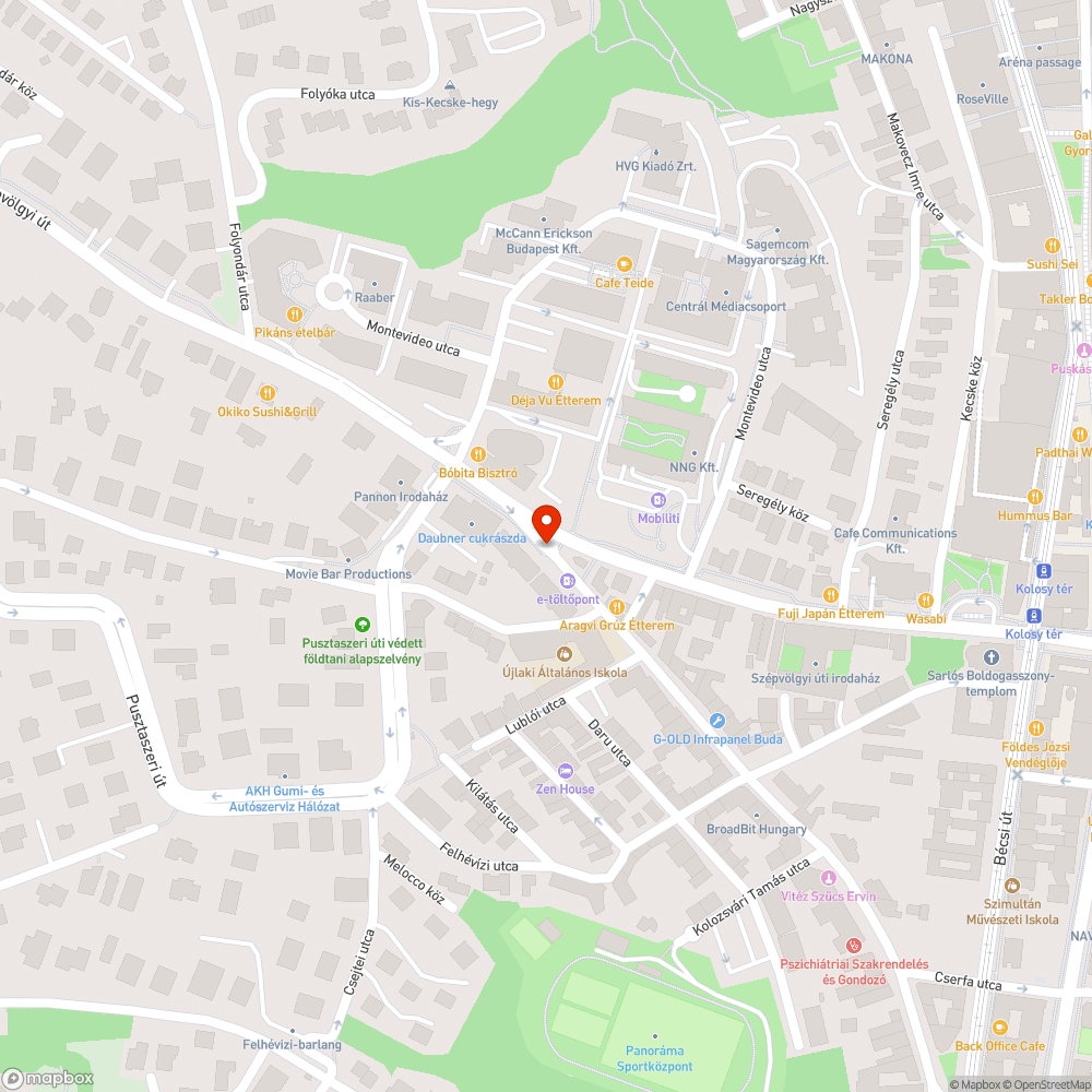 Beszakadt útburkolat bejelentés helye