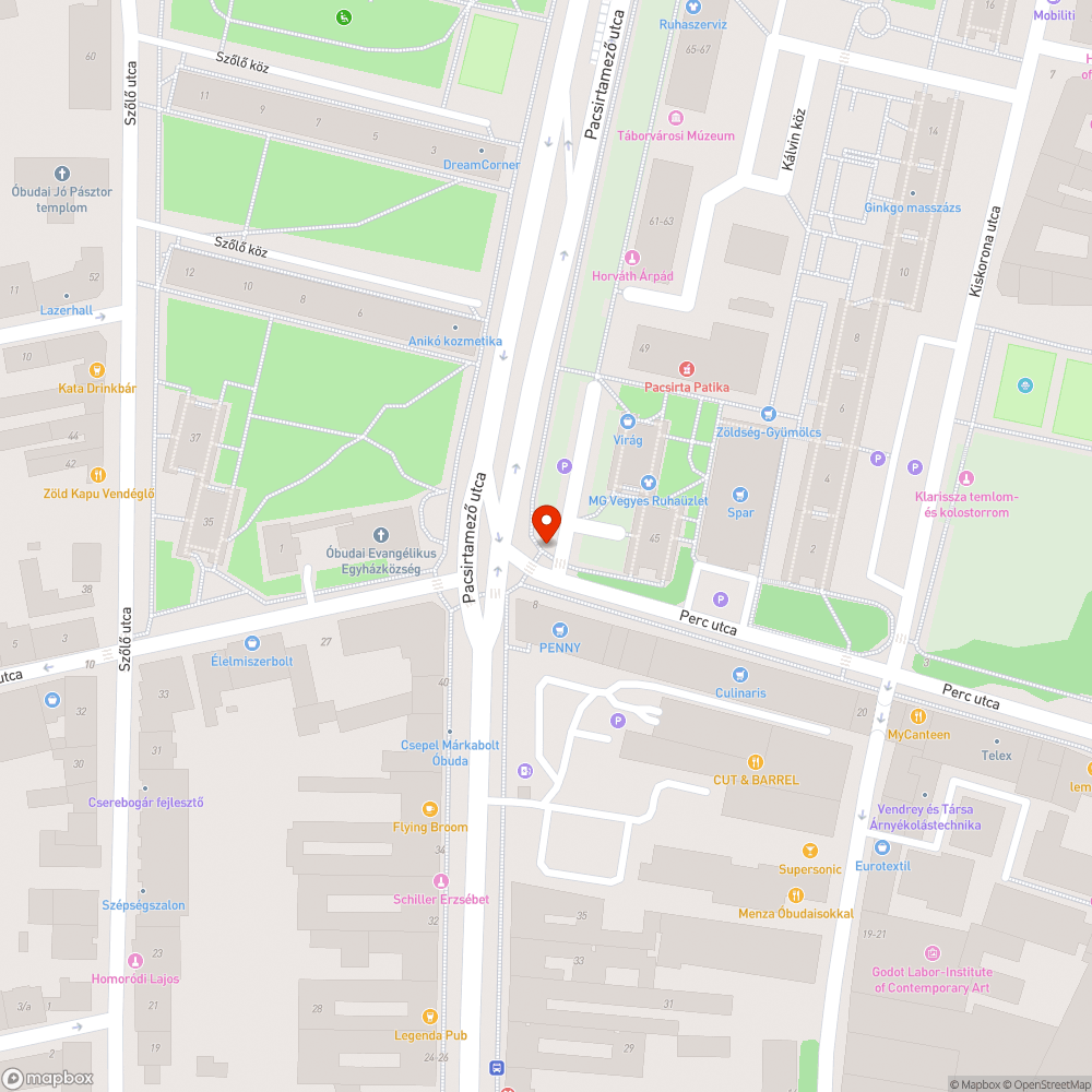 Beszakadt aszfalt bejelentés helye