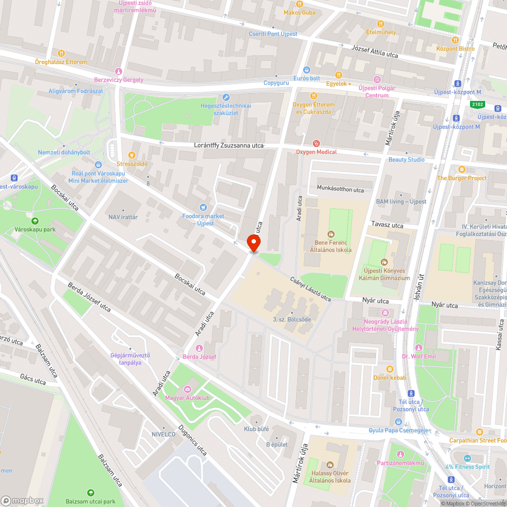 Vegyes hulladék a zöldfelületen bejelentés helye