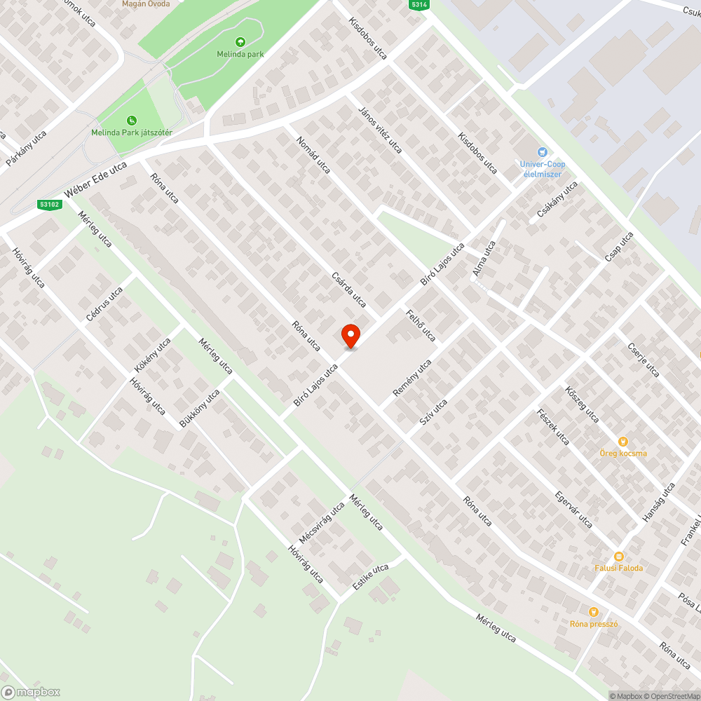 Nem működő közvilágítási lámpa bejelentés helye