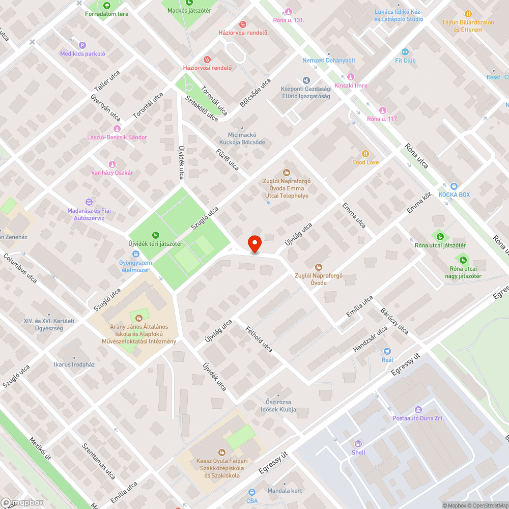 Eltakart lámpa bejelentés helye