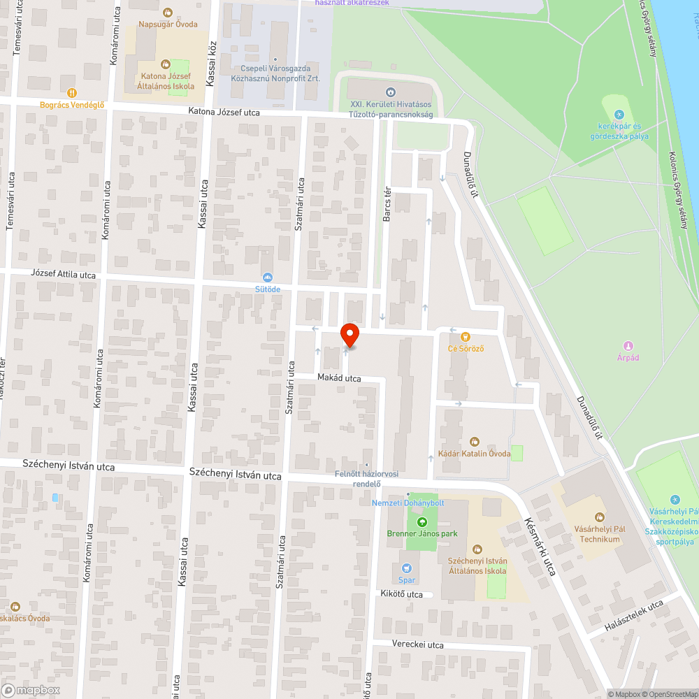 Megrongált padok bejelentés helye