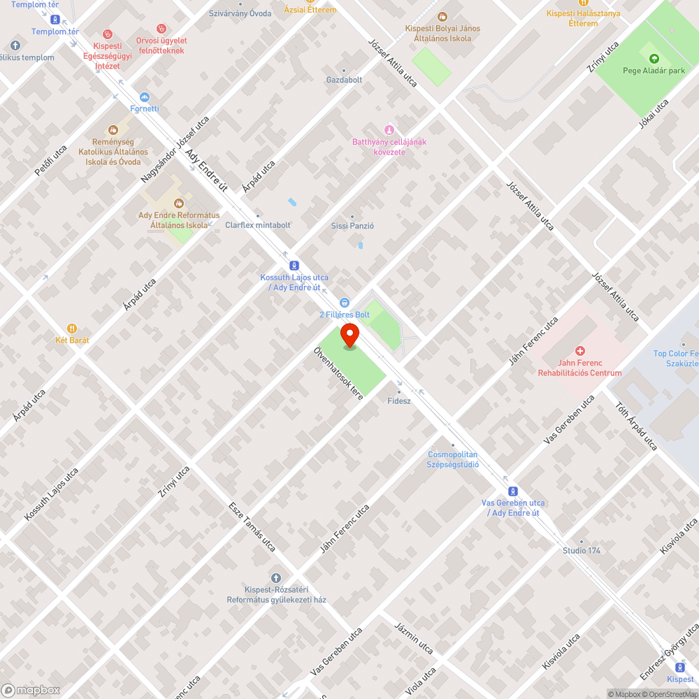 Kispesti, Ötvenhatosok tere szemétlerakat bejelentés helye