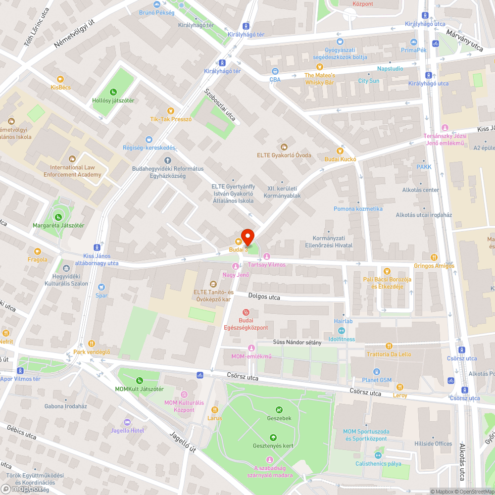 Helytelenül, hiányosan kijelölt parkoló - nehezíti a gyalogosok közlekedését bejelentés helye