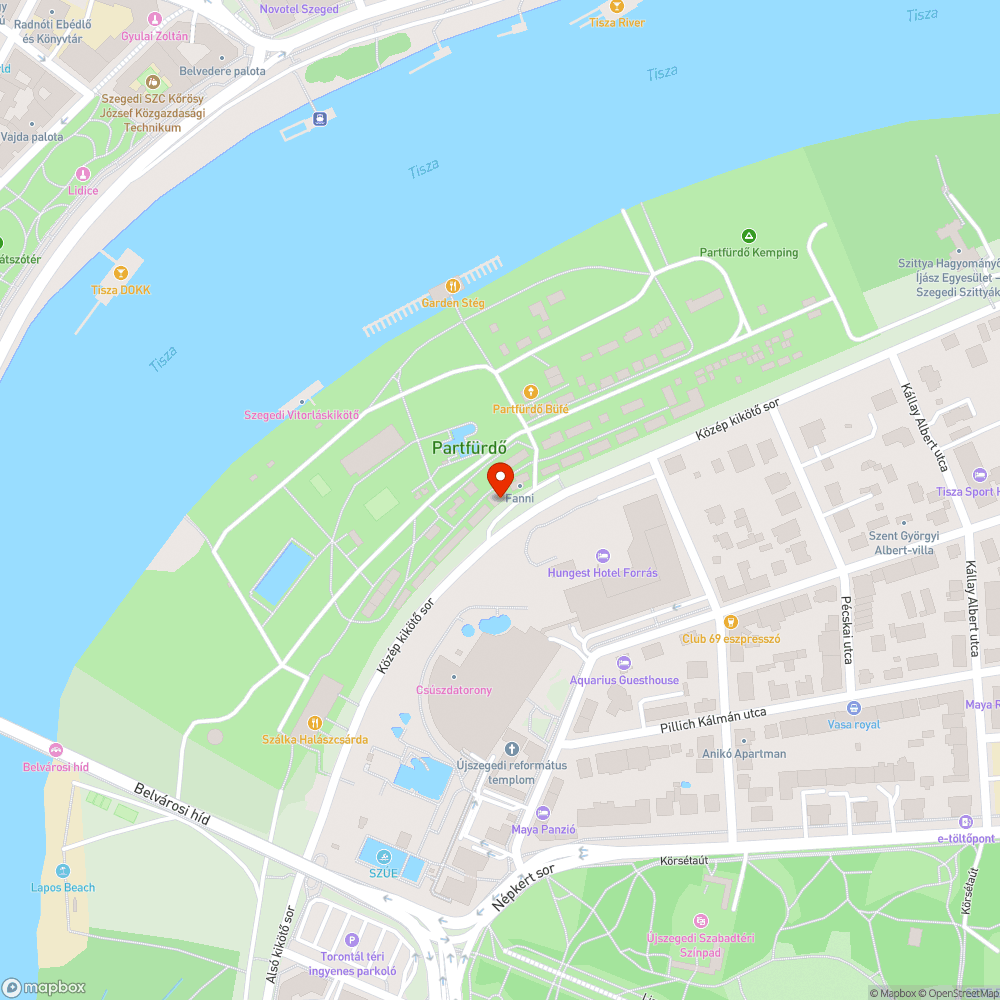 Itthagyott oszlopgyám - Közép kikötő sor, Partfürdőre vezető lejtő mellett bejelentés helye