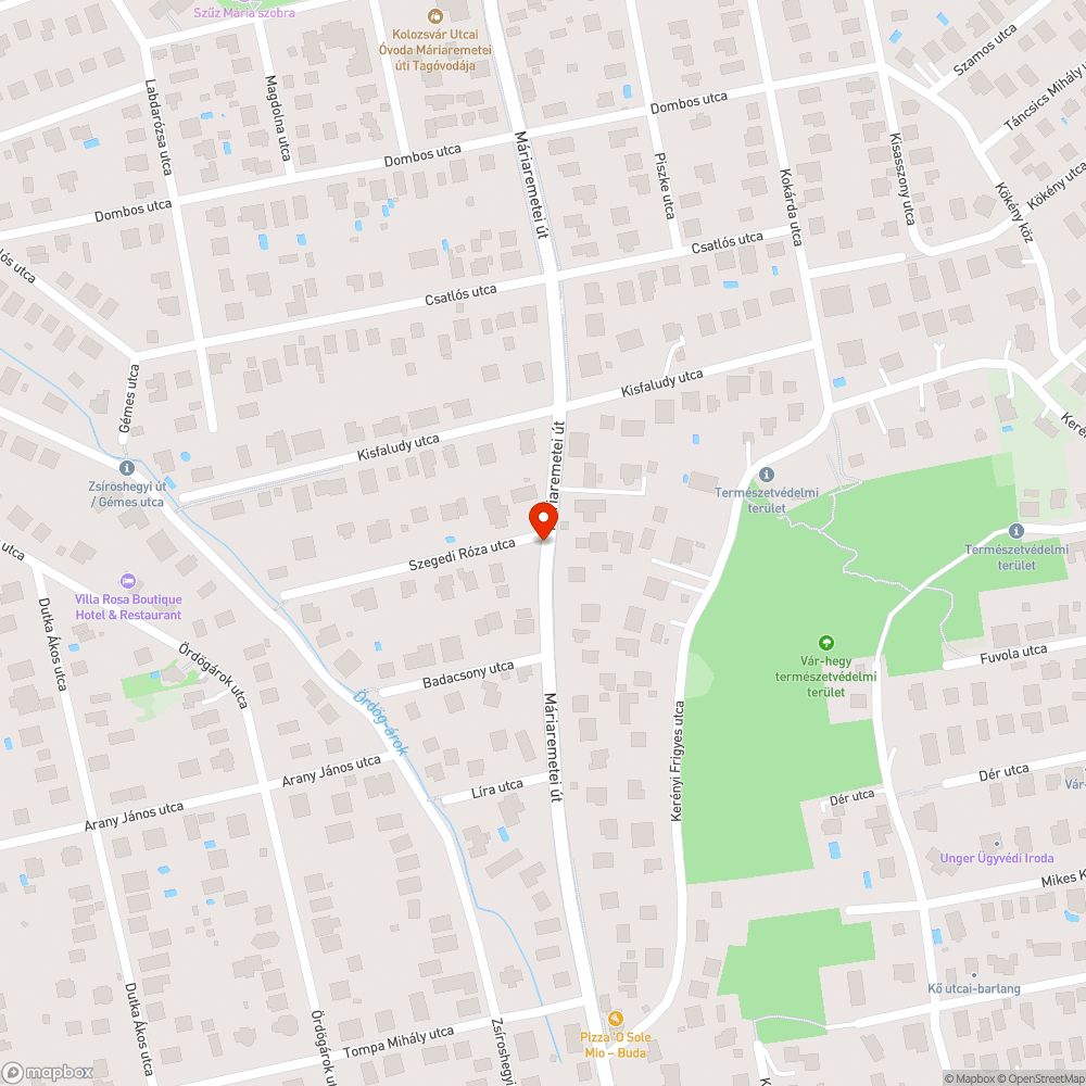 Közterületen álló elhagyott jármű bejelentés helye