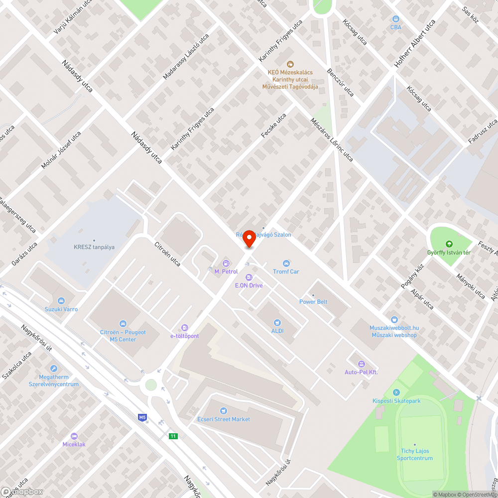 Vonalak nélküli színvonal bejelentés helye