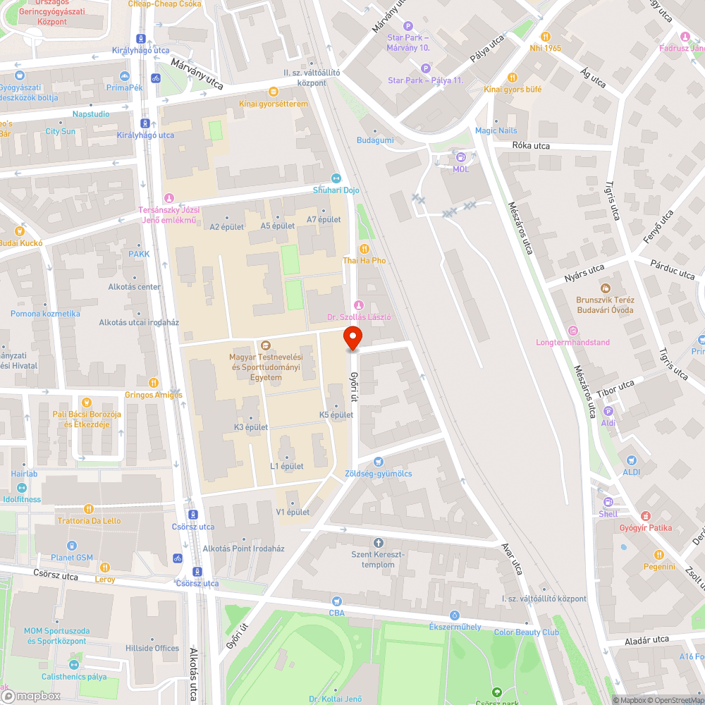 Kint felejtett tábla bejelentés helye