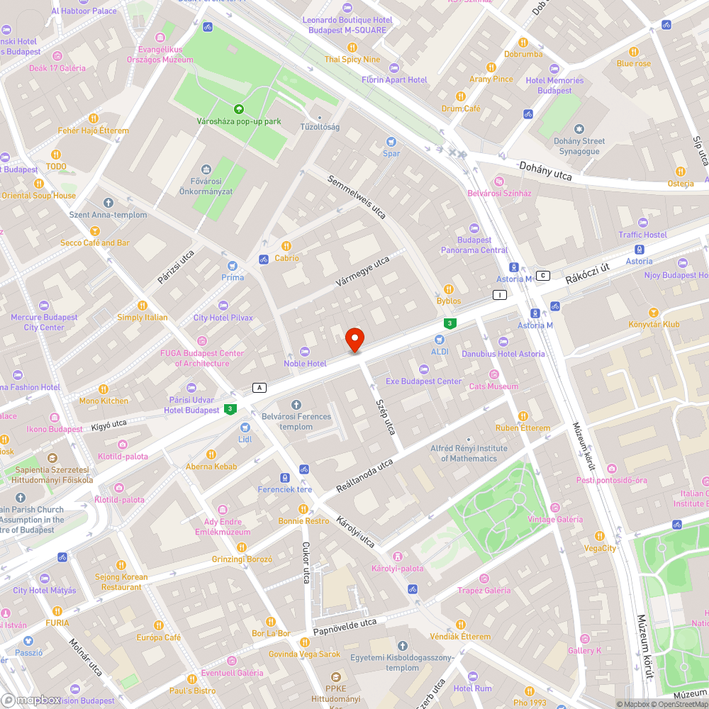 Csőkorlát bejelentés helye